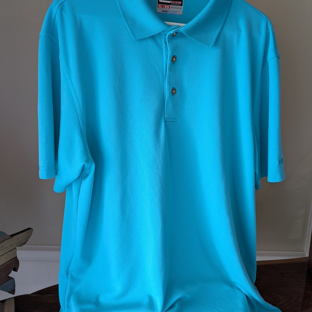 Grand Slam Men's Polo in Bright Turquoise